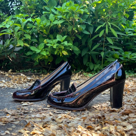 Michael Kors patent leather loafers block heels - Picture 5 of 9